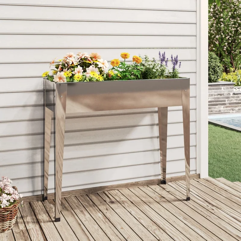 Jardinera De Acero Galvanizado 100,5x40,5x90 Cm