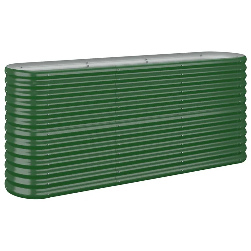 Jardinera Arriate Acero Galvanizado Verde 152x40x68 Cm