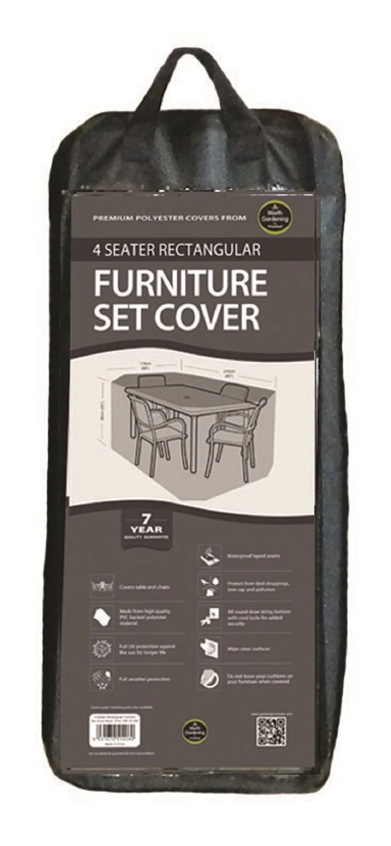 Funda Conjunto Mesa Rectangular 4 Plazas Easy-cover.