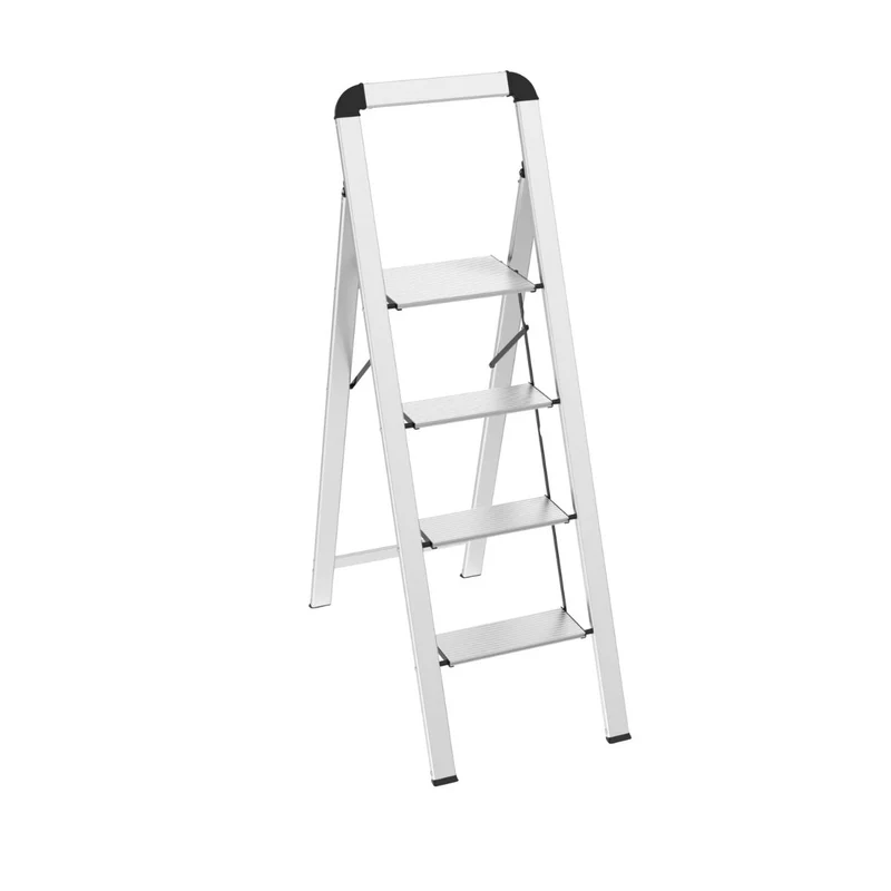 Escalo Escabeau en aluminium Ultraslim avec 4 marches