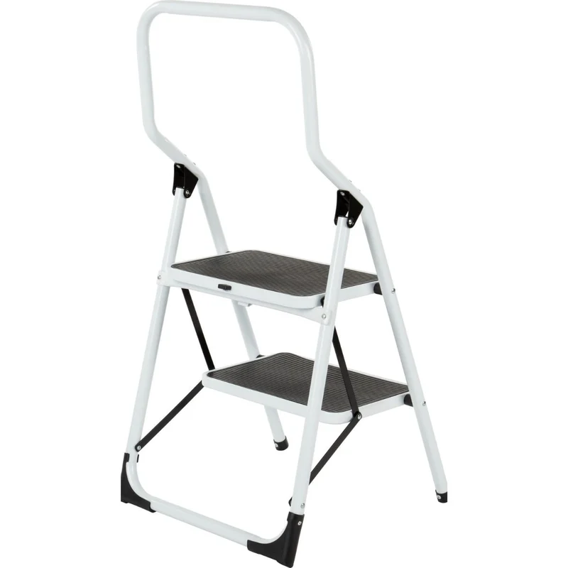 Escalo Escabeau blanc Big Step avec 2 marches larges