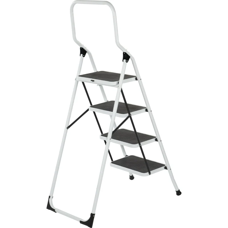 Escalo Escabeau blanc Big Step avec 4 marches larges