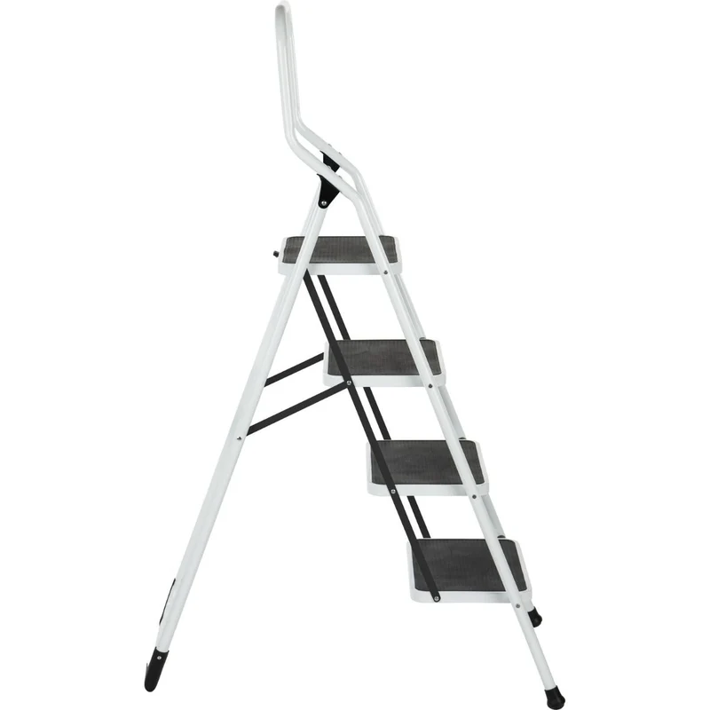 Escalo Escabeau blanc Big Step avec 4 marches larges