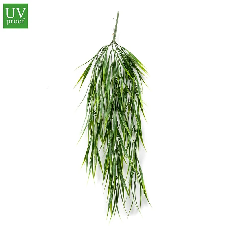 COLGANTE HIERBA, color verde húmedo UV. Altura total: 80 cm (Diseña tu Jardín) (12 unidades)