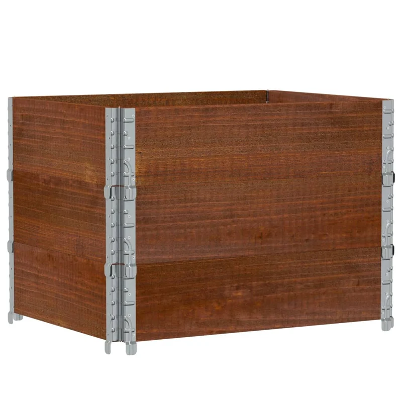 Jardinera De Madera Maciza De Pino Marrón 80x60 Cm