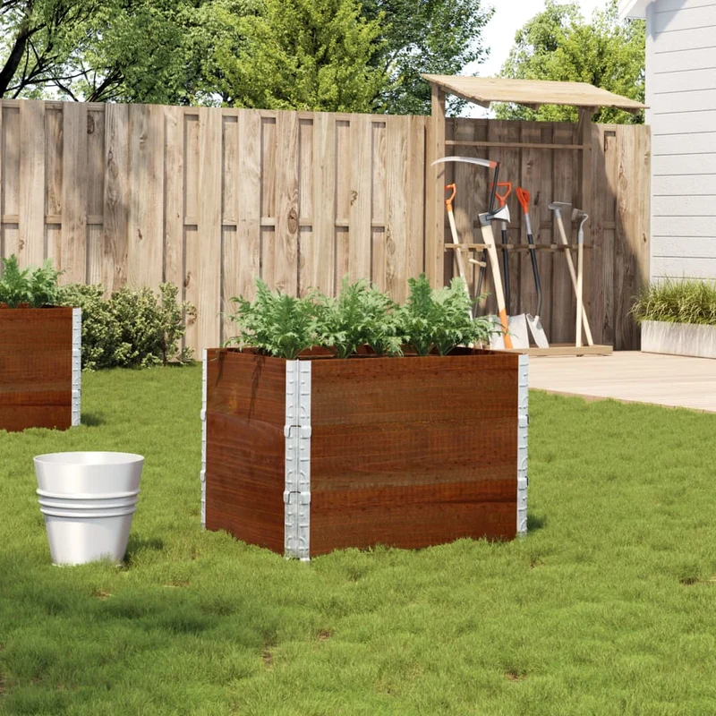 Jardinera De Madera Maciza De Pino Marrón 80x60 Cm