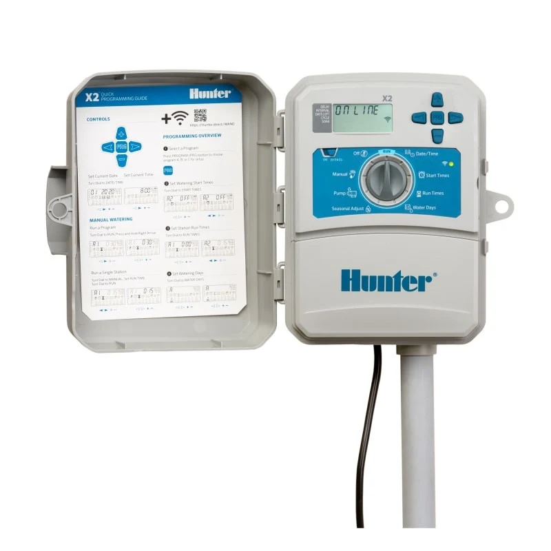 Programador Elí©ctrico Hunter X2 Wifi Exterior. De 4 A 14 Estaciones. - 4 Zonas