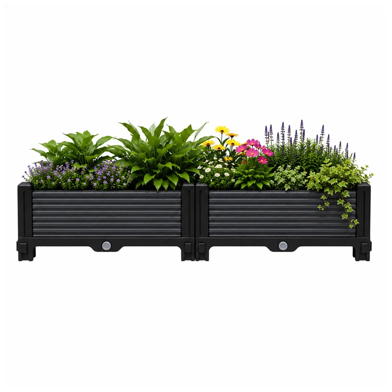 Jardinera Elevada 80x40x22cm Nyana Garden | Modular | Drenaje | Fácil Montaje