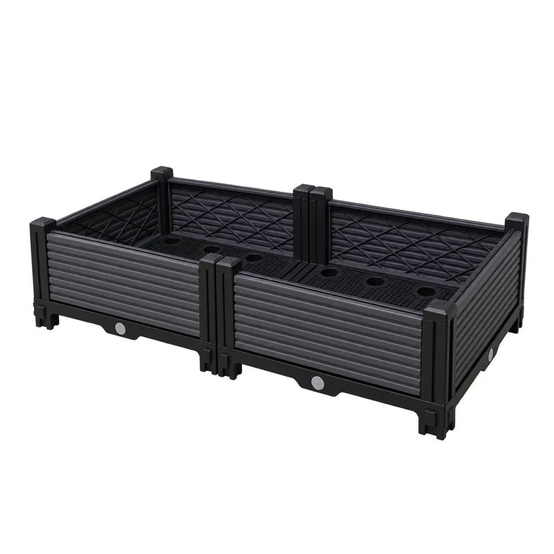 Jardinera Elevada 80x40x22cm Nyana Garden | Modular | Drenaje | Fácil Montaje