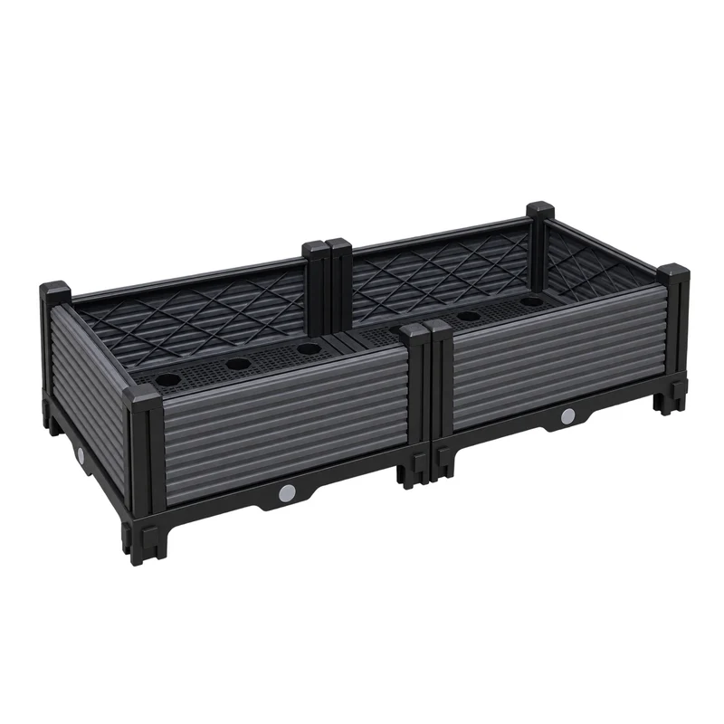 Jardinera Elevada 80x40x22cm Nyana Garden | Modular | Drenaje | Fácil Montaje