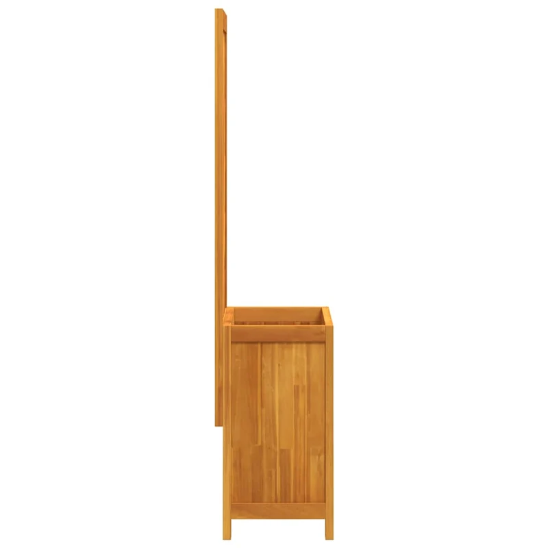 Jardinera Con Enrejado Y Estante Acacia Maciza 55x29,5x132 Cm