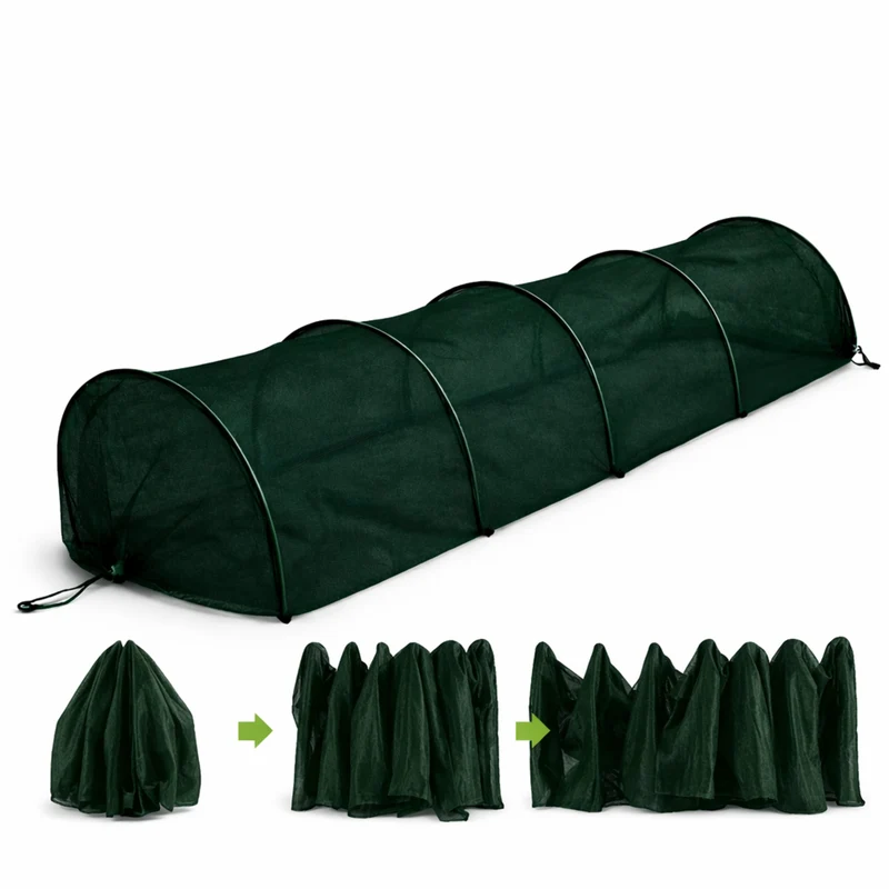 Túnel Invernadero Cultivo 300x45cm Plegable | Protección Otoño-invierno