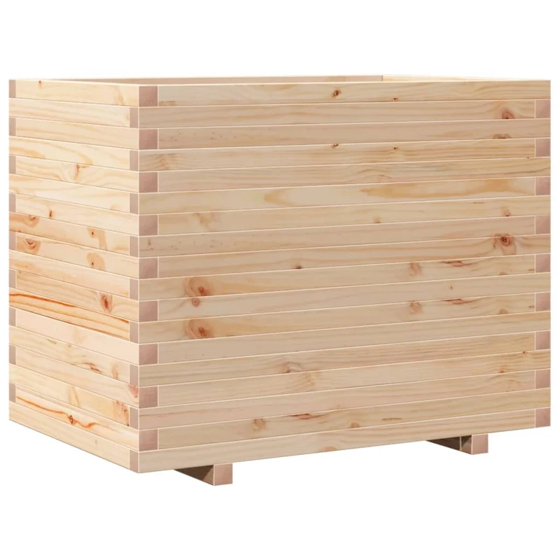 Jardinera Madera Maciza De Pino 90x60x72 Cm
