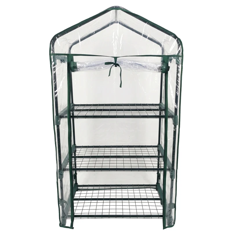 Invernadero Jardín 3 Alturas Pvc Impermeable Nyana Garden Acero Resistente Ideal Invierno
