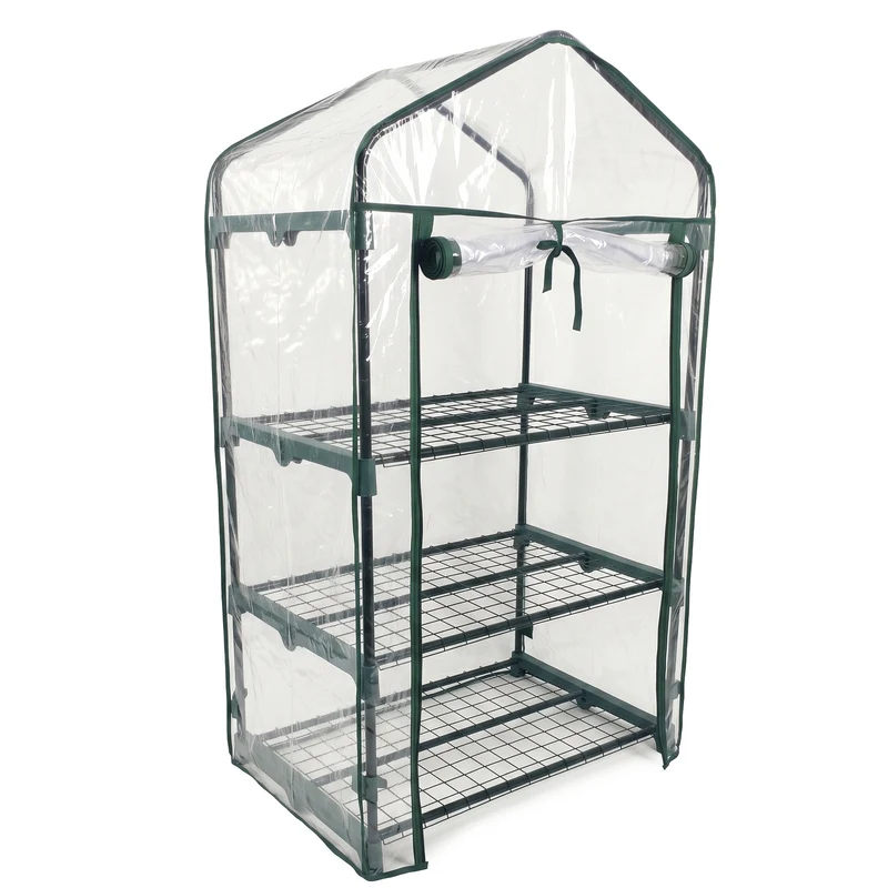 Invernadero Jardín 3 Alturas Pvc Impermeable Nyana Garden Acero Resistente Ideal Invierno