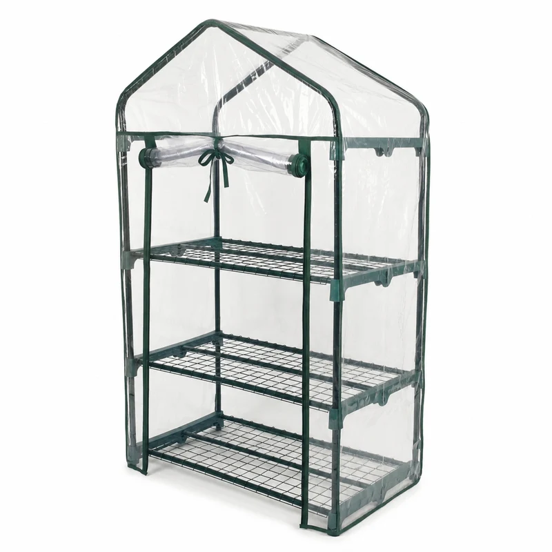 Invernadero Jardín 3 Alturas Pvc Impermeable Nyana Garden Acero Resistente Ideal Invierno