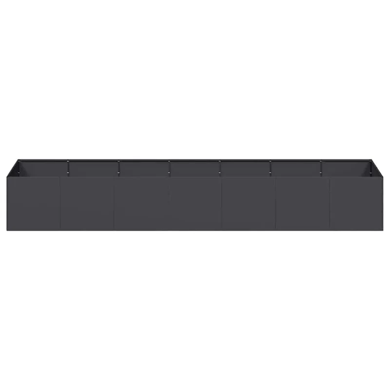 Jardinera De Acero Laminado En Frío Negro 280x80x40 Cm