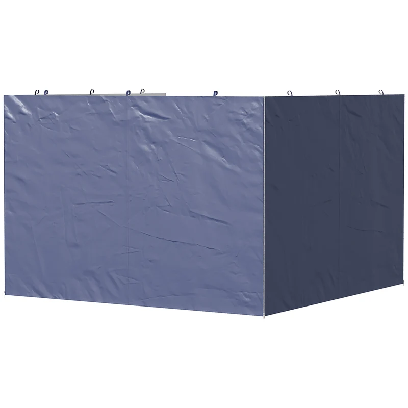 Outsunny 3 Paredes Laterales Para Carpas De 3x3 M Con Cremallera 300x200 Cm