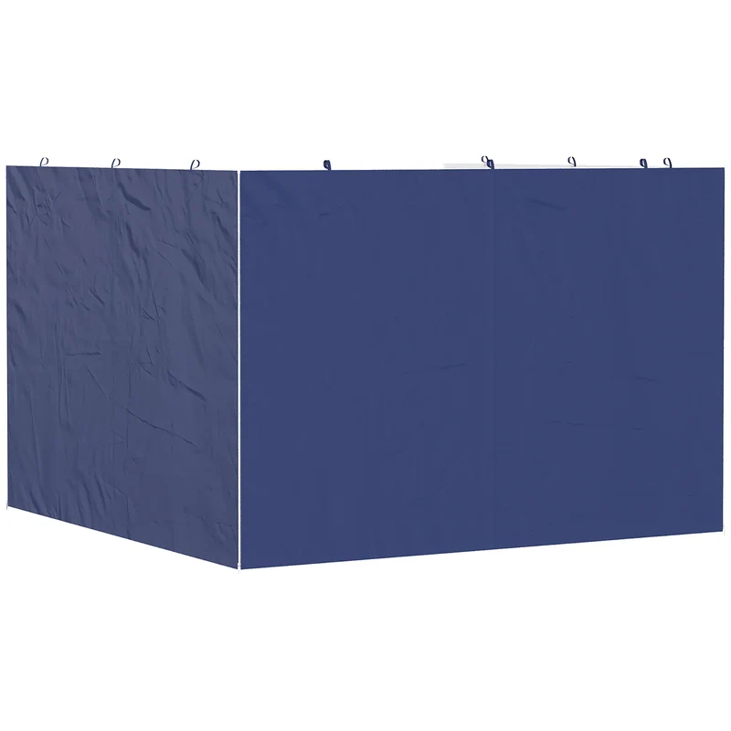 Outsunny 3 Paredes Laterales Para Carpas De 3x3 M Con Cremallera 300x200 Cm