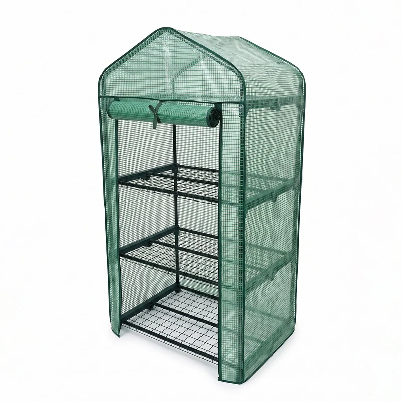 Invernadero Jardín 3 Alturas Malla Pe Ventilada Nyana Garden Acero Resistente Ideal Verano