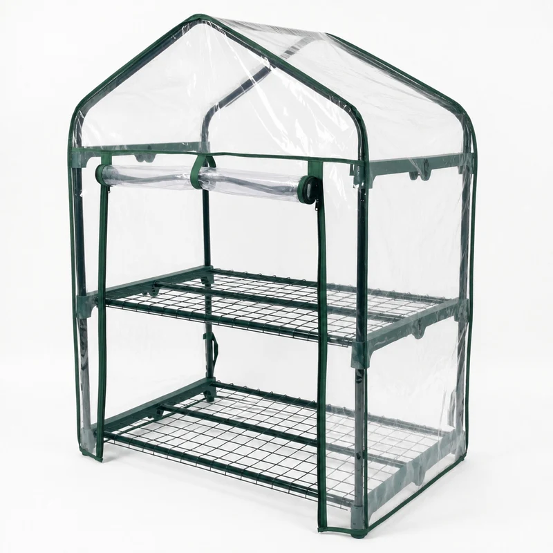 Invernadero De Jardín 2 Alturas Pvc Impermeable Nyana Garden 95x68x50cm
