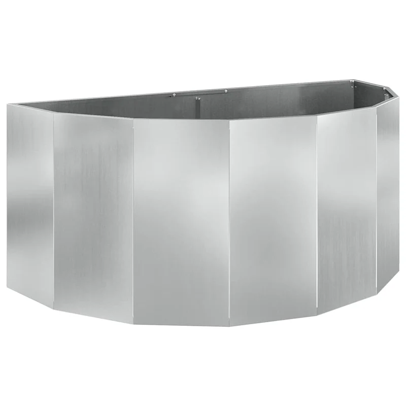 Jardinera Plateado 120 X 60 X 50 Cm Acero Galvanizado
