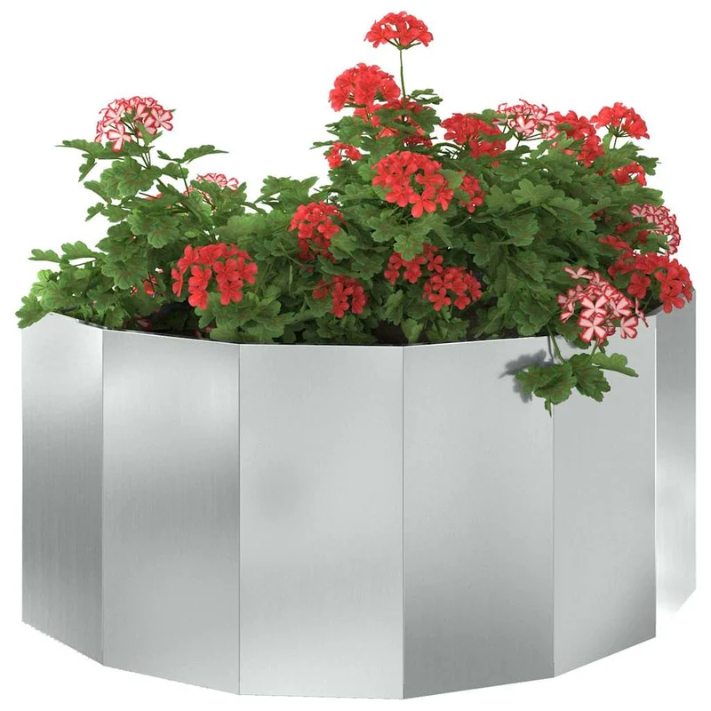 Jardinera Plateado 120 X 60 X 50 Cm Acero Galvanizado