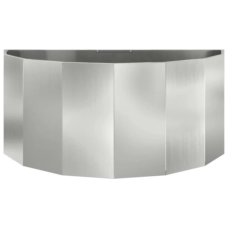Jardinera Plateado 120 X 60 X 50 Cm Acero Galvanizado