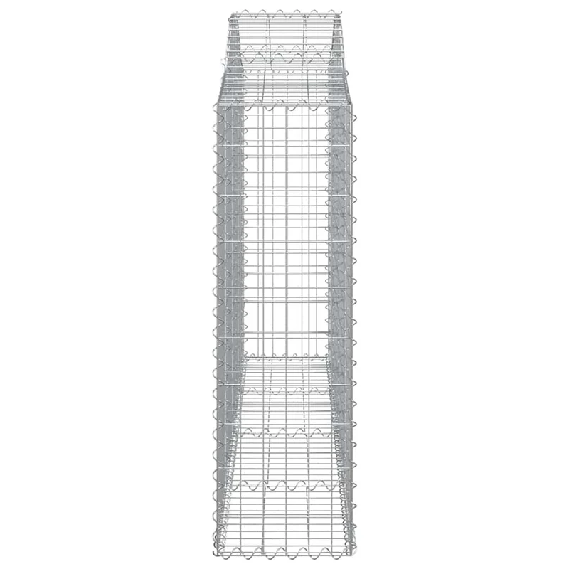 Cestas De Gaviones 12 Uds Forma Arco Hierro 200x30x100/120 Cm