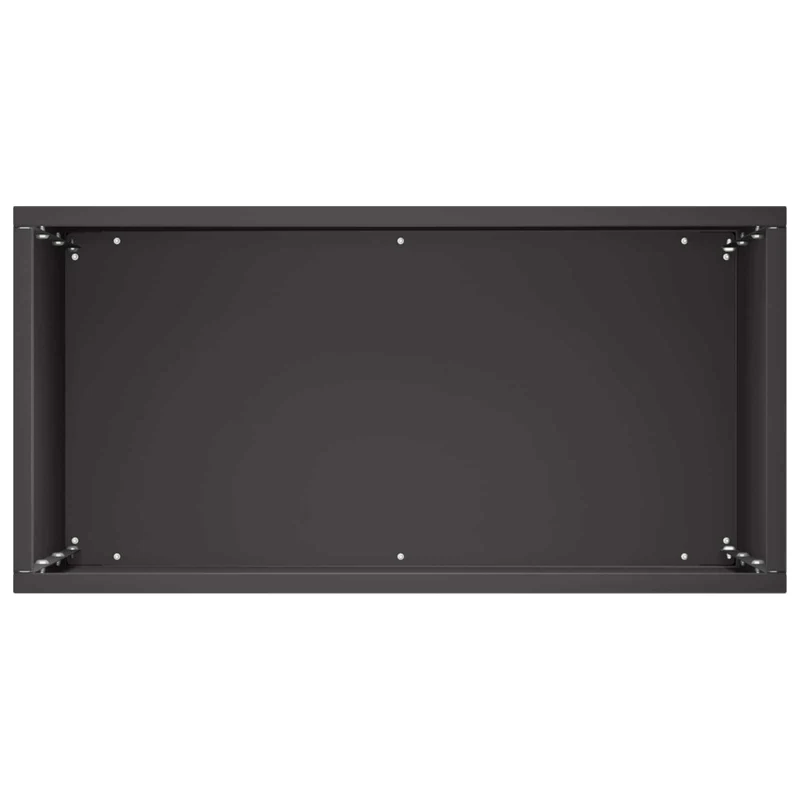 Macetero De Jardín Negro 40 X 20 X 40 Cm Acero Laminado En Frío