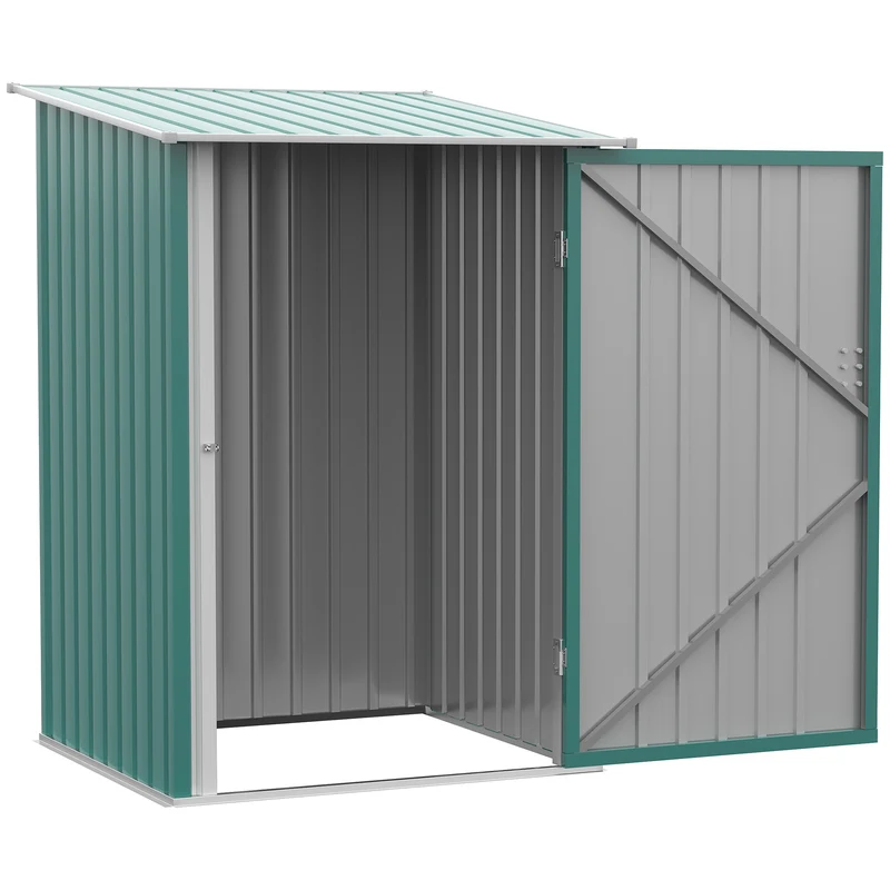Outsunny Cobertizo De Jardín De Exterior 0,92 M² 100x103x160 Cm Verde