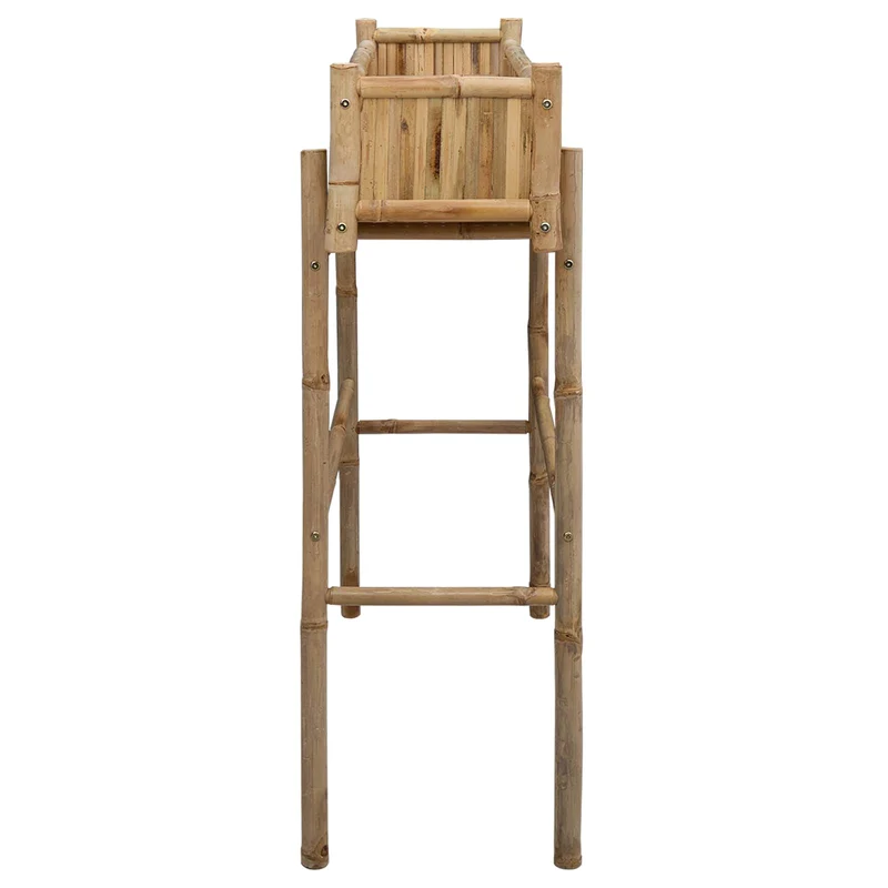 Jardín Macetero Con Soporte Natural 100 X 38 X 114 Cm Bambú