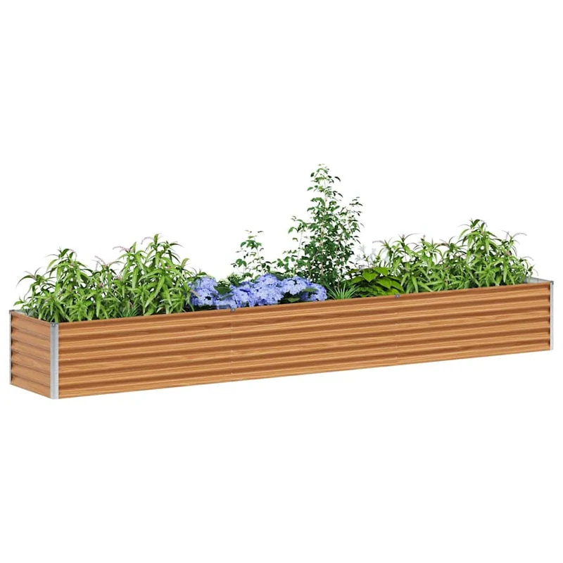 Arriate Elevado Marrón Claro 290 X 50 X 36 Cm Acero Galvanizado