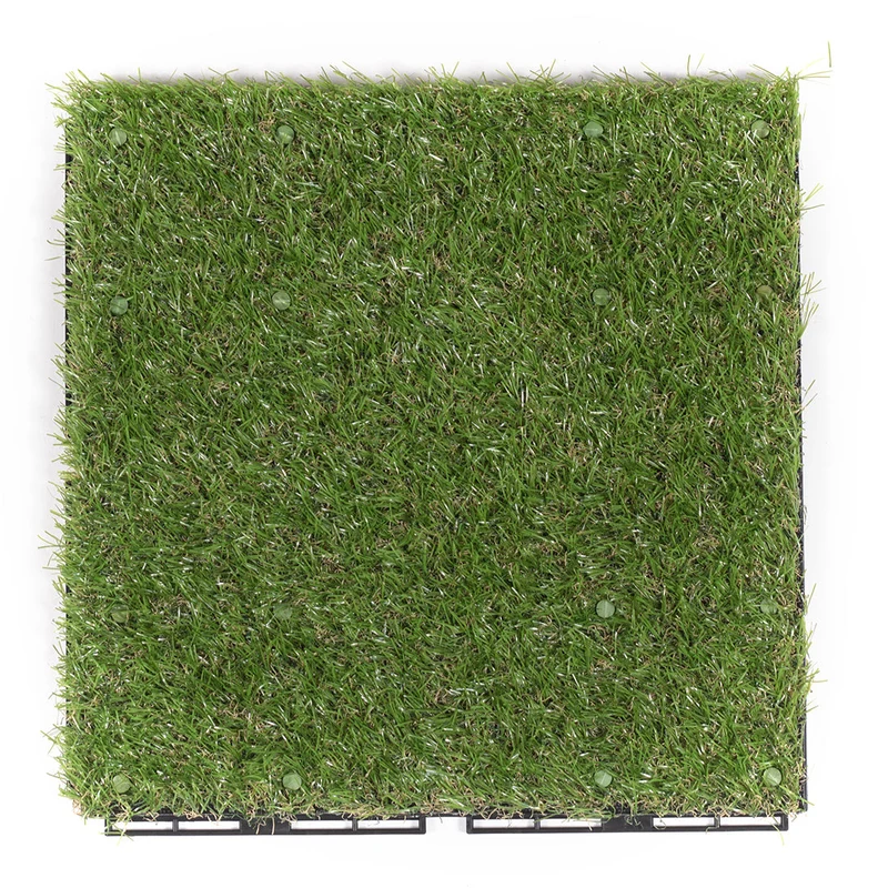 Pack 9 Baldosas Césped Artificial Clickgreen 30x30 Cm