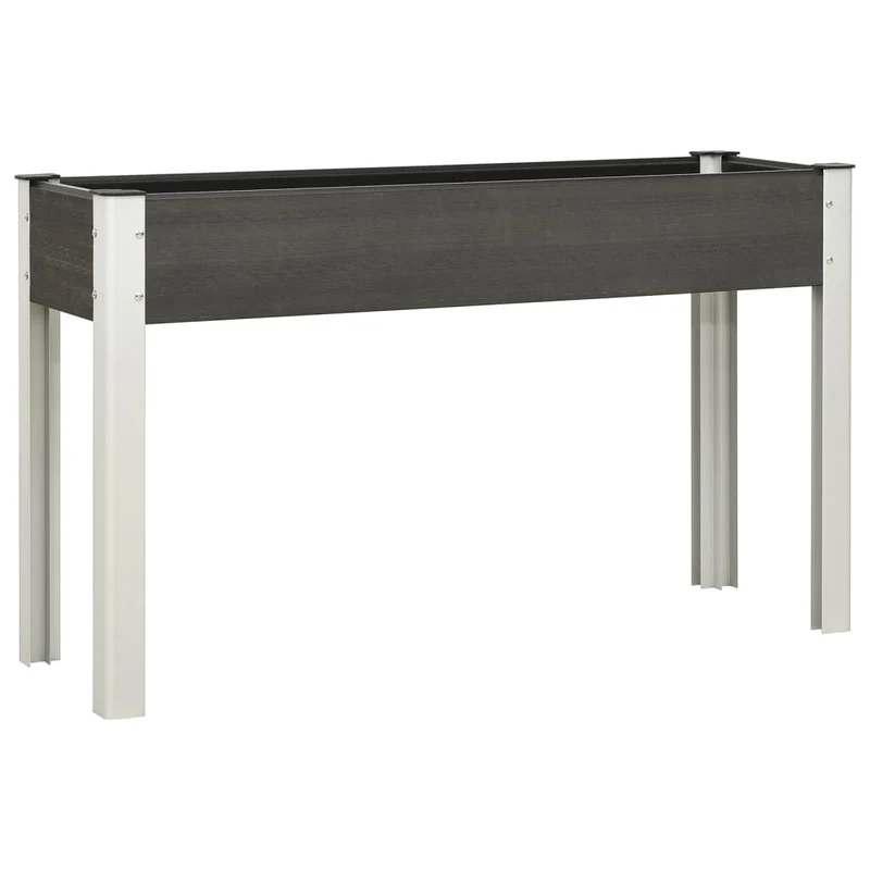 Arriate De Jardín Wpc Gris 120x40x75 Cm