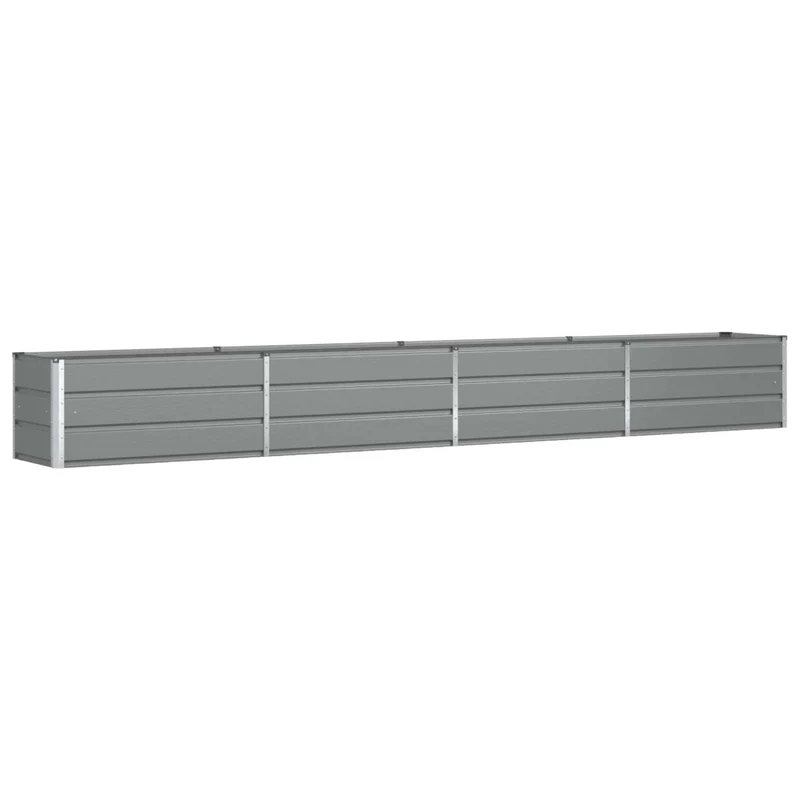 Jardinera Gris Claro 385 X 50 X 45 Cm Acero Galvanizado
