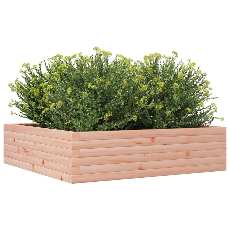 Jardinera De Madera Maciza Douglas 90x90x23 Cm