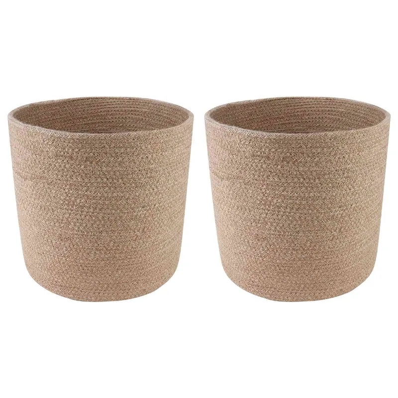 Set De Macetas De Planta 2 Uds. Natural Ø 28 X 28 Cm