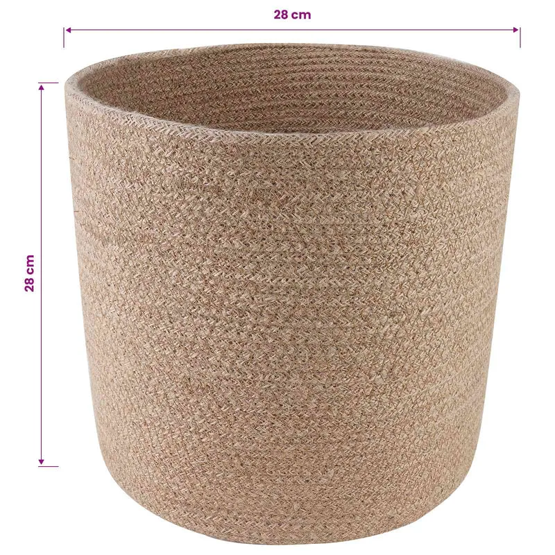 Set De Macetas De Planta 2 Uds. Natural Ø 28 X 28 Cm
