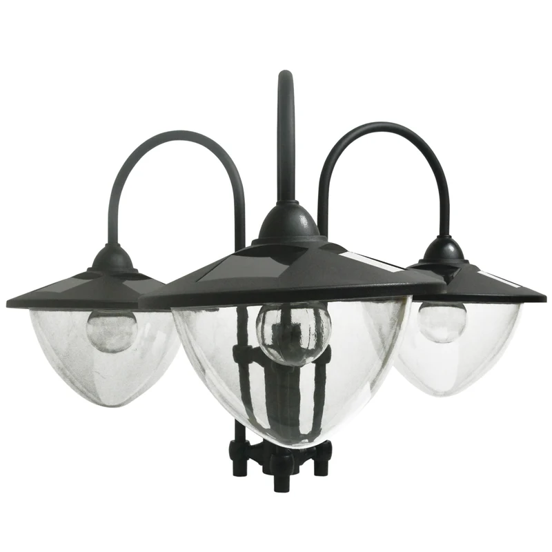 Outsunny Farol Solar De Jardín 189 Cm Con 18 Luces Led Blanca Fría 6000k Ip44