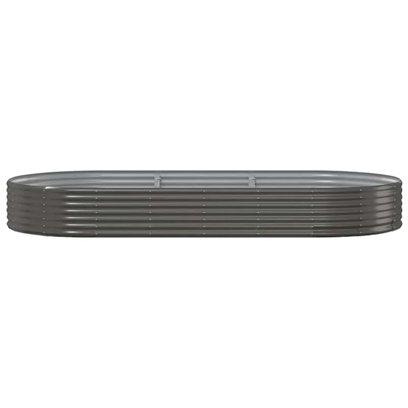 Jardinera Elevada De Acero Galvanizado 296x140x36 Cm Antracita