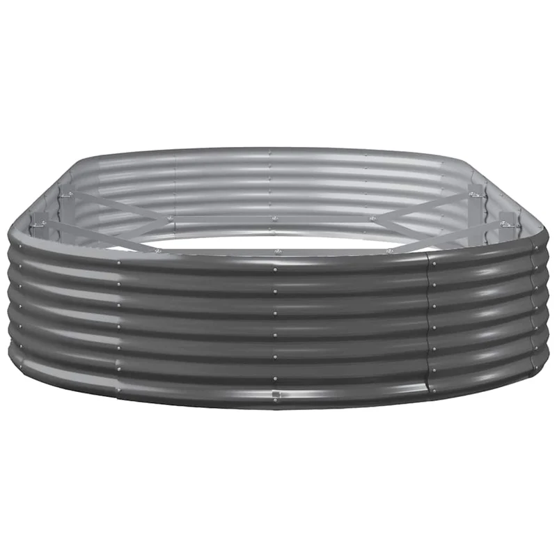 Jardinera Elevada De Acero Galvanizado 296x140x36 Cm Antracita