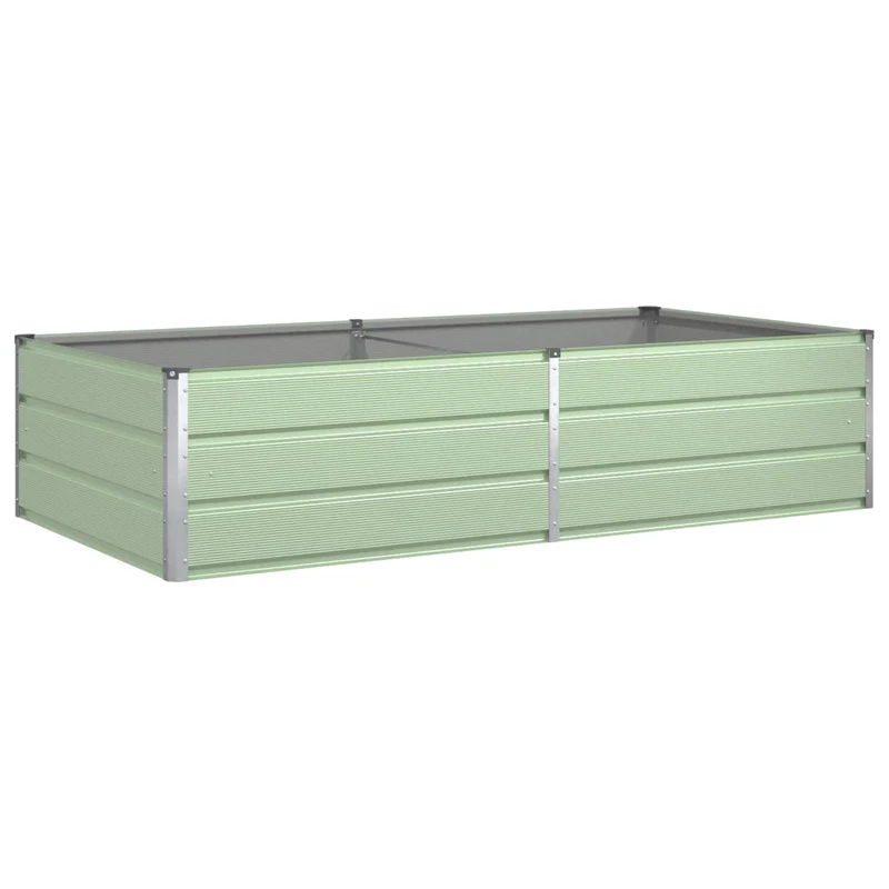 Jardinera Verde Pastel 195 X 100 X 45 Cm Acero Galvanizado