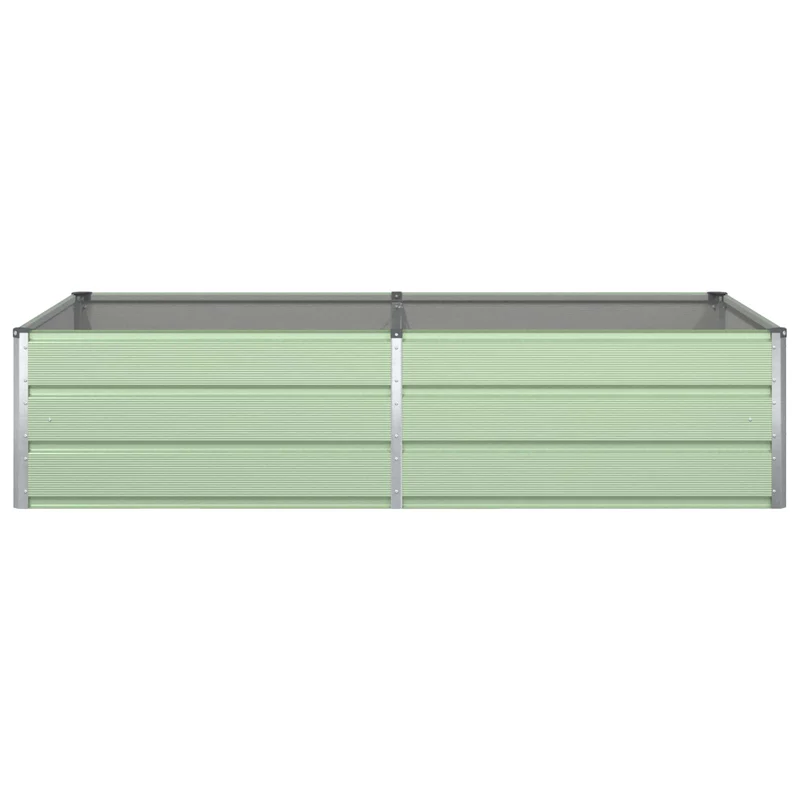 Jardinera Verde Pastel 195 X 100 X 45 Cm Acero Galvanizado