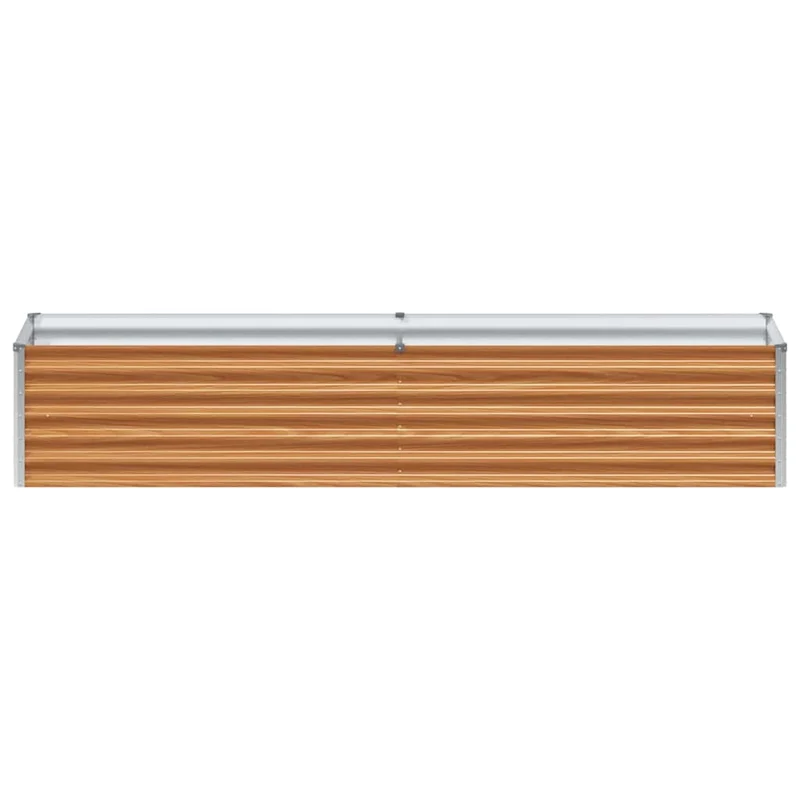 Arriate Elevado Marrón Claro 195 X 50 X 36 Cm Acero Galvanizado
