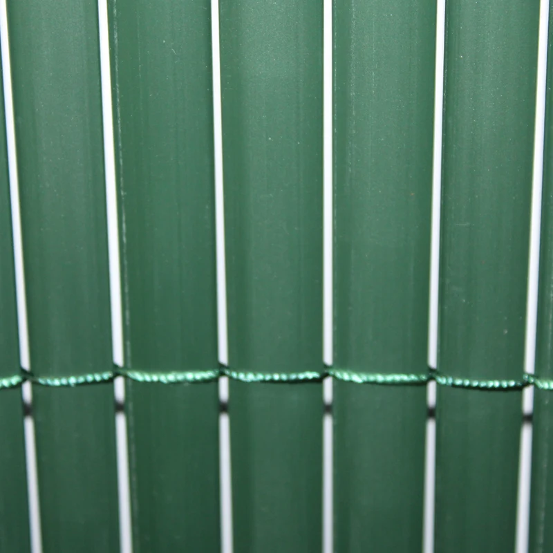 Cañizo Pvc Doble Cara| 1x3 M| Color Verde| Lamas 11 Mm| Composición 100% Pvc| Bridas Sujeción Incluidas