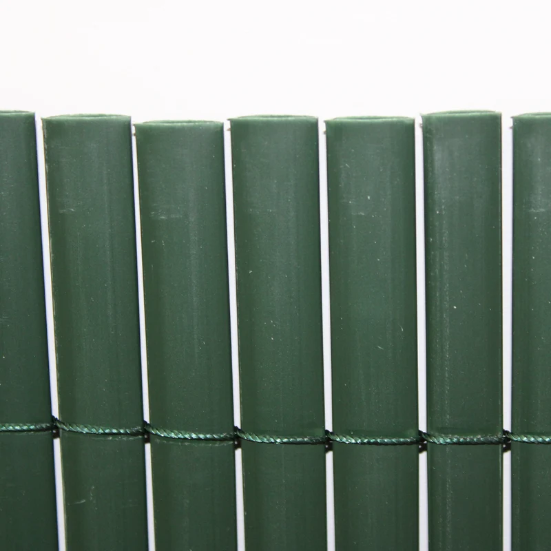 Cañizo Pvc Doble Cara| 1x3 M| Color Verde| Lamas 11 Mm| Composición 100% Pvc| Bridas Sujeción Incluidas