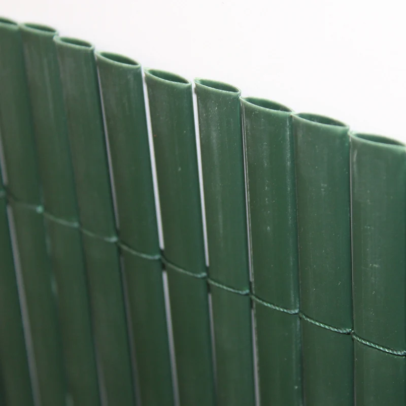 Cañizo Pvc Doble Cara| 1x3 M| Color Verde| Lamas 11 Mm| Composición 100% Pvc| Bridas Sujeción Incluidas
