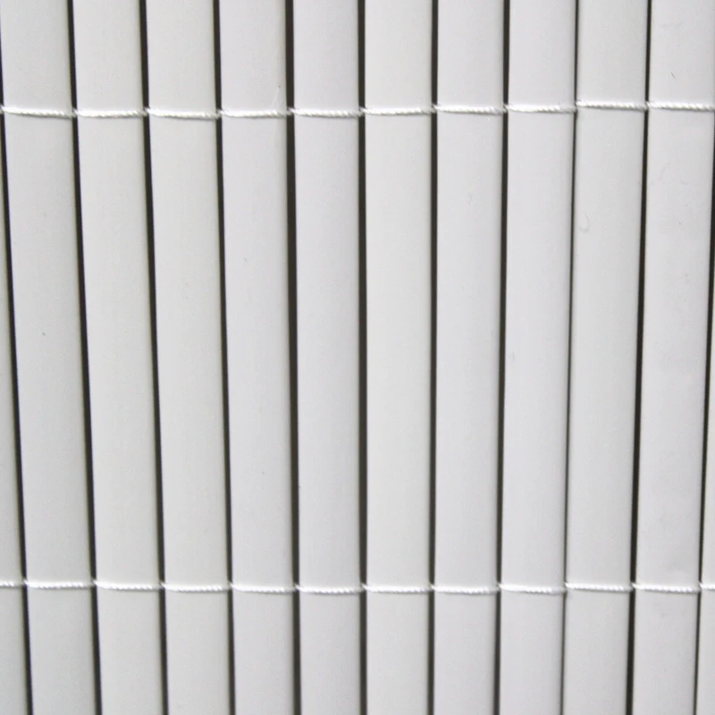 Cañizo Pvc Doble Cara| 1x3 M| Color Blanco| Lamas 11 Mm| Composición 100% Pvc| Bridas Sujeción Incluidas