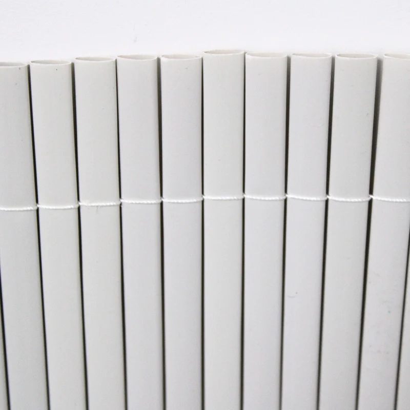 Cañizo Pvc Doble Cara| 1x3 M| Color Blanco| Lamas 11 Mm| Composición 100% Pvc| Bridas Sujeción Incluidas